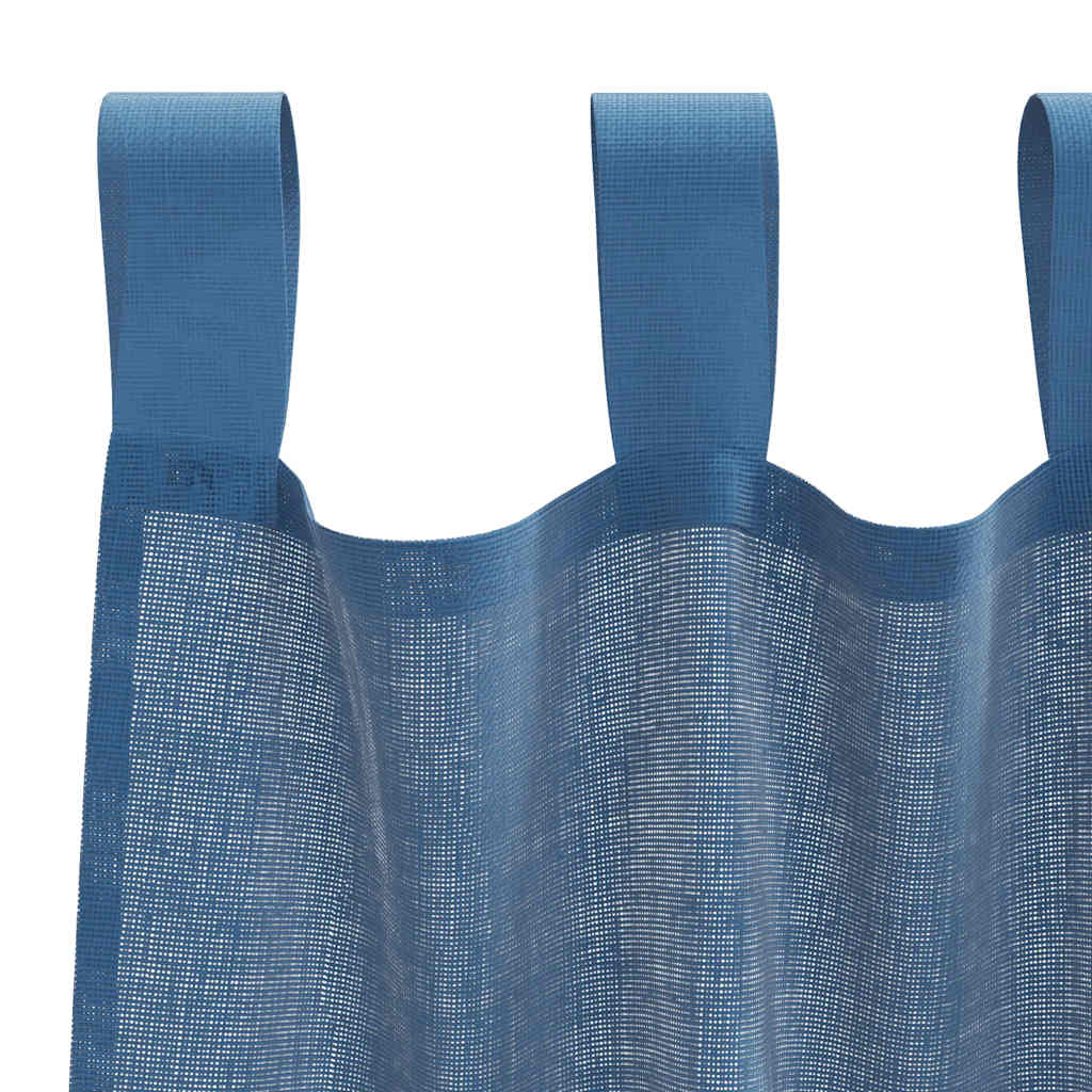 Voile zavjese s petljama 2 kom kraljevsko plave 140x245 cm