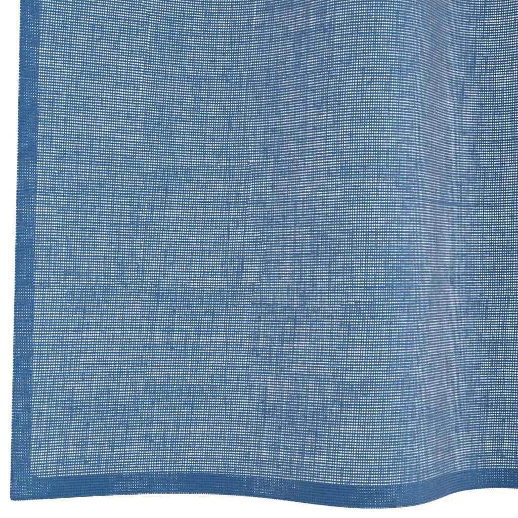 Voile zavjese s petljama 2 kom kraljevsko plave 140x245 cm