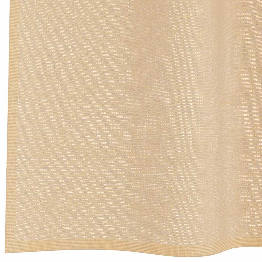 Voile zavjese s petljama 2 kom pijesak 140x260 cm