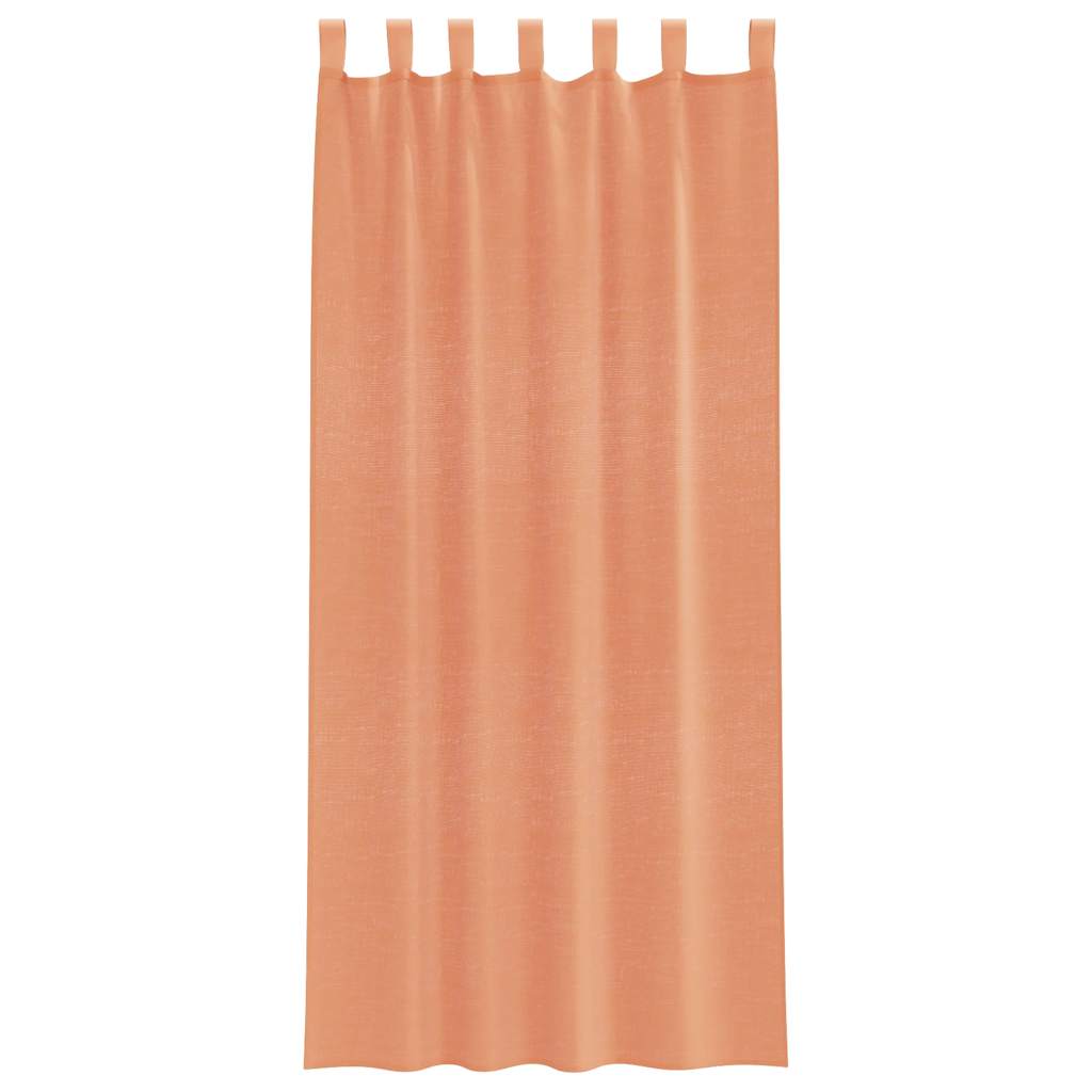 Voile zavjese s petljama 2 kom terakota 140x245 cm