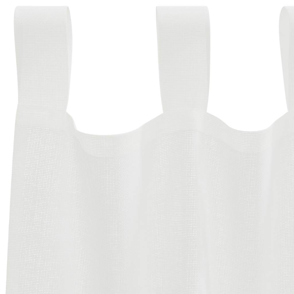 Voile zavjese s petljama 2 kom bijele 140x225 cm