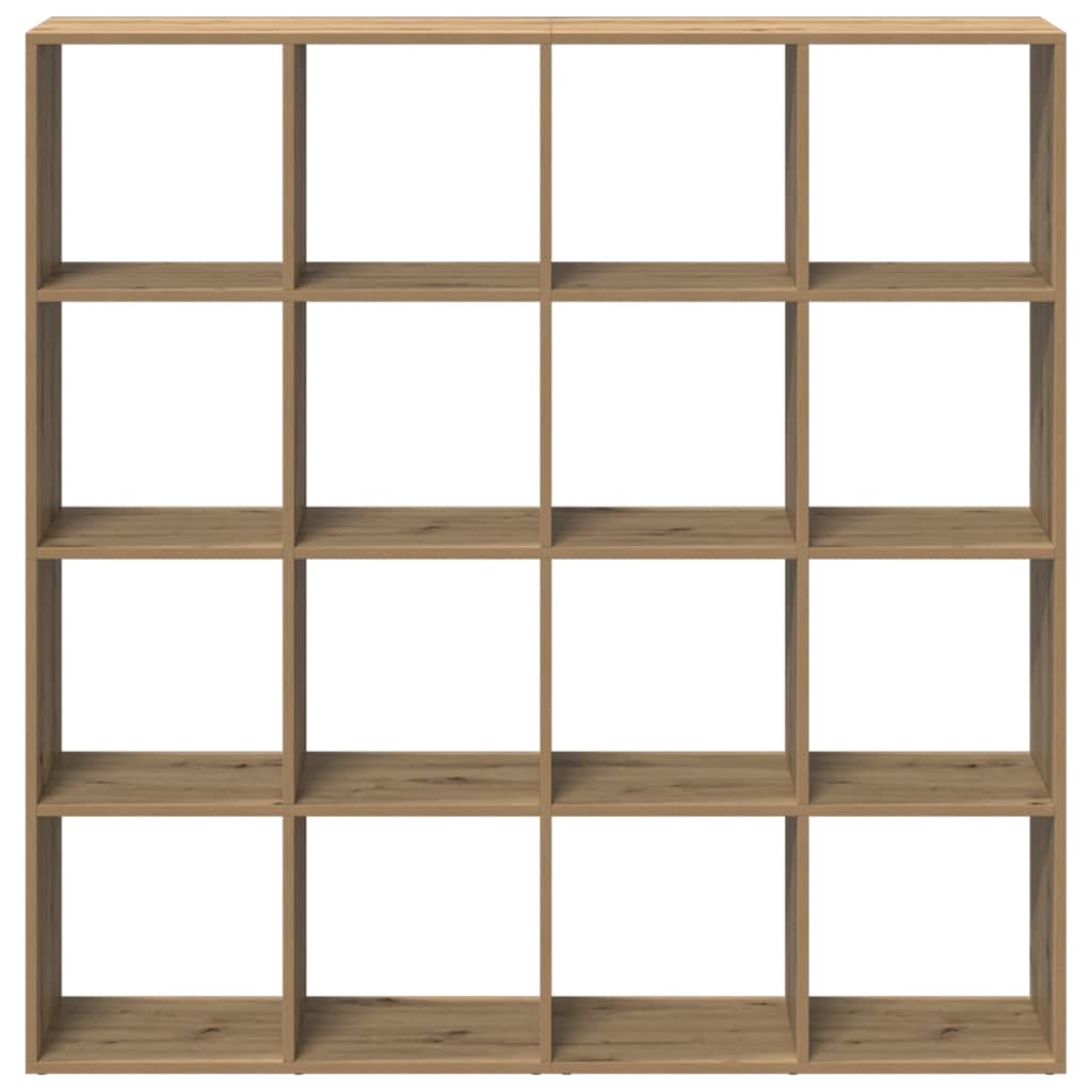 Ormarić z knjige boja hrasta 137,5x29x137,5cm konstruirano drvo
