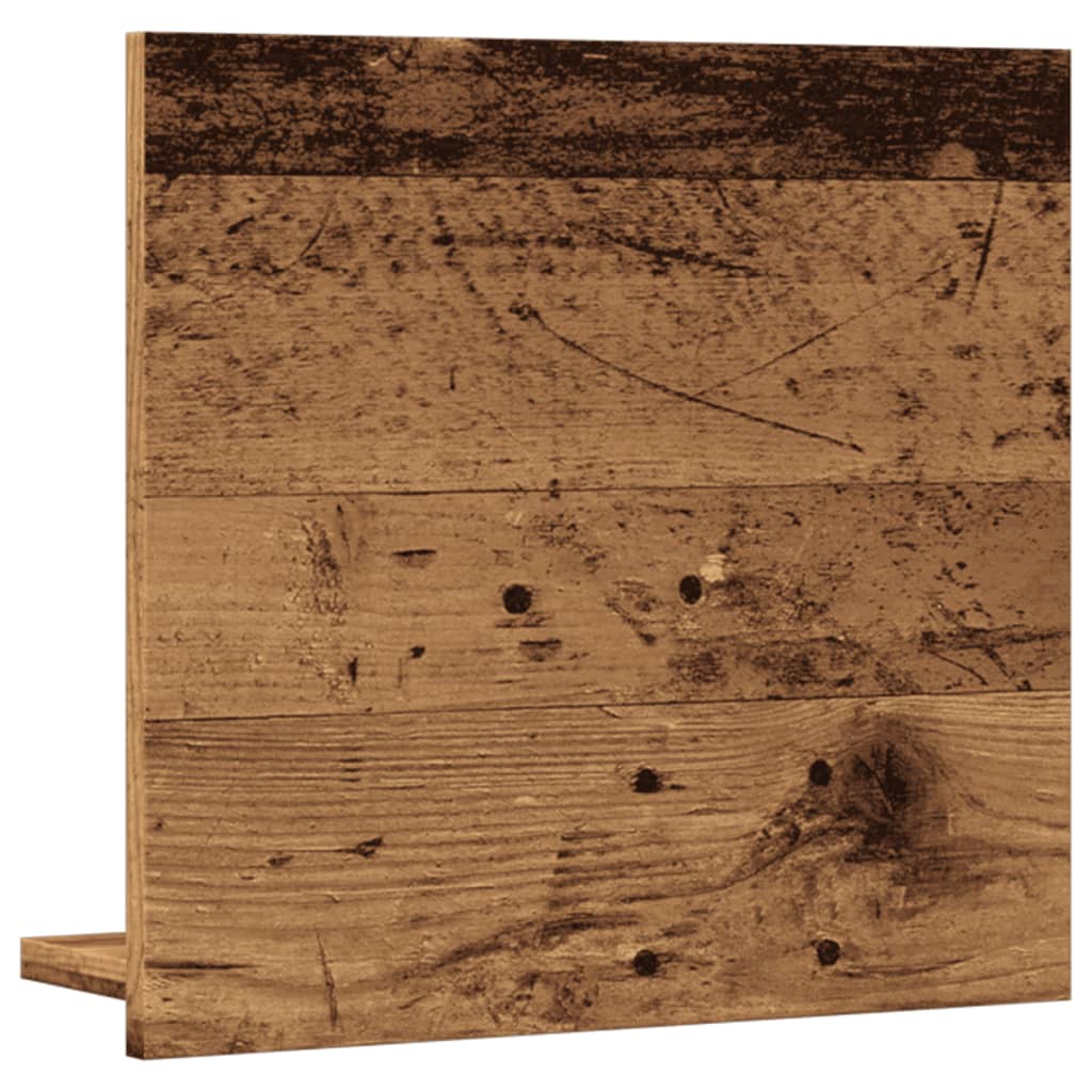 Kupaonski ormarić s ogledalom staro drvo 40x11x37 cm