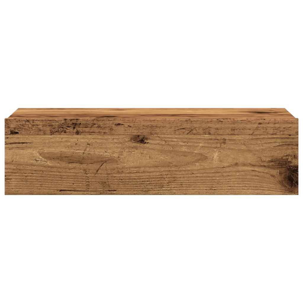 TV ormarić s LED svjetlima staro drvo 60x35x15,5 cm