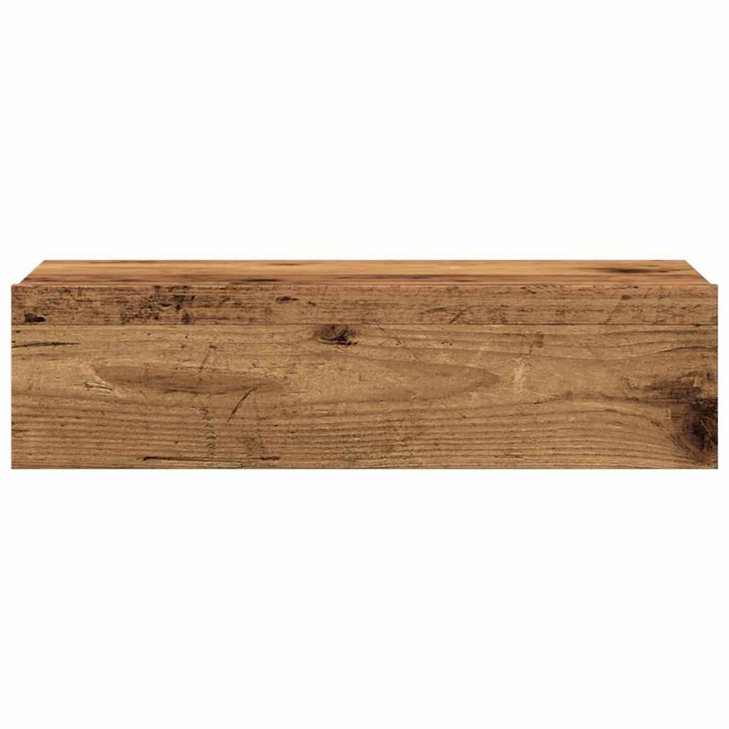2-dijelni TV ormarić s LED svjetlima staro drvo 60x35x15,5 cm
