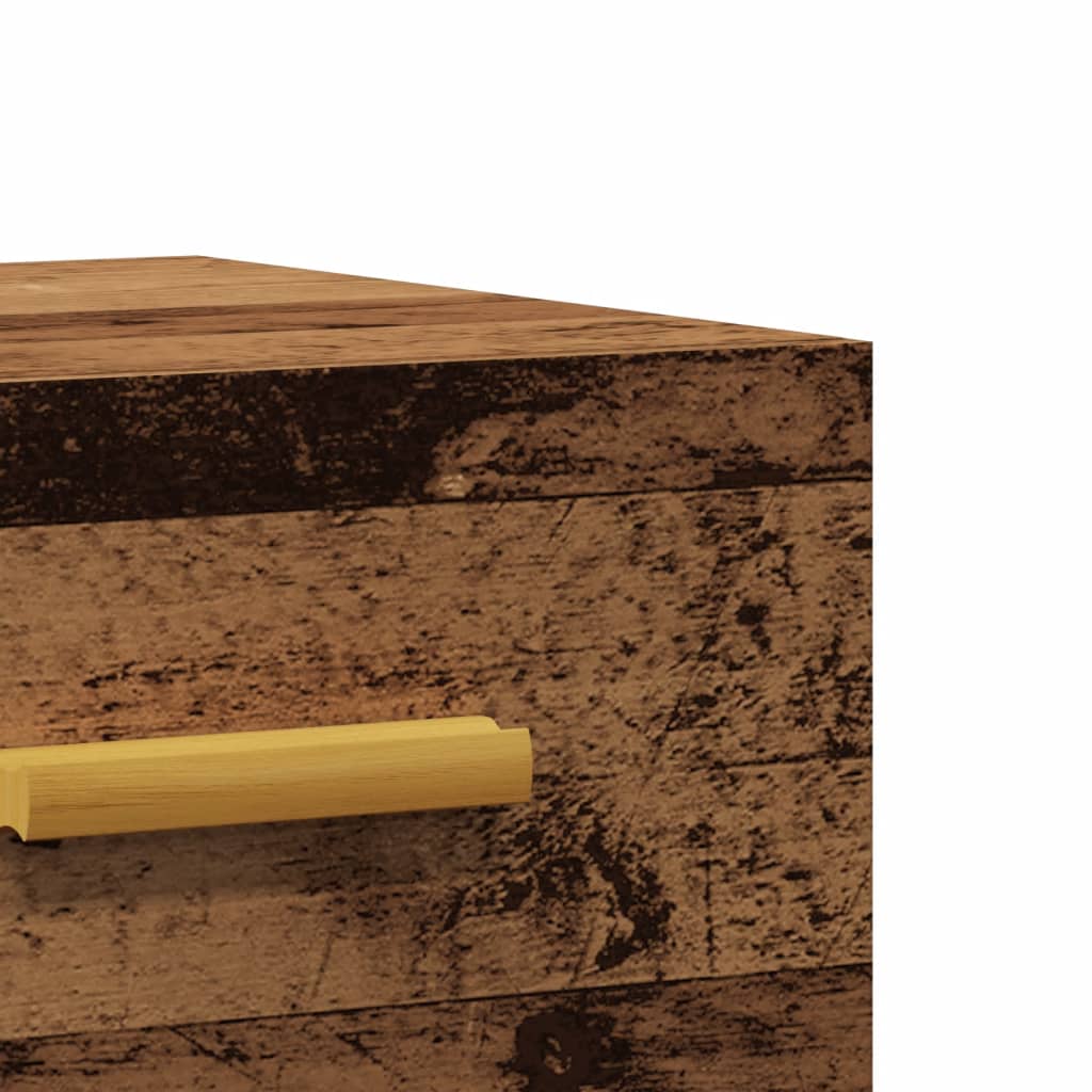 Zidni noćni ormarići 2 kom boja staro drvo 35 x 35 x 20 cm