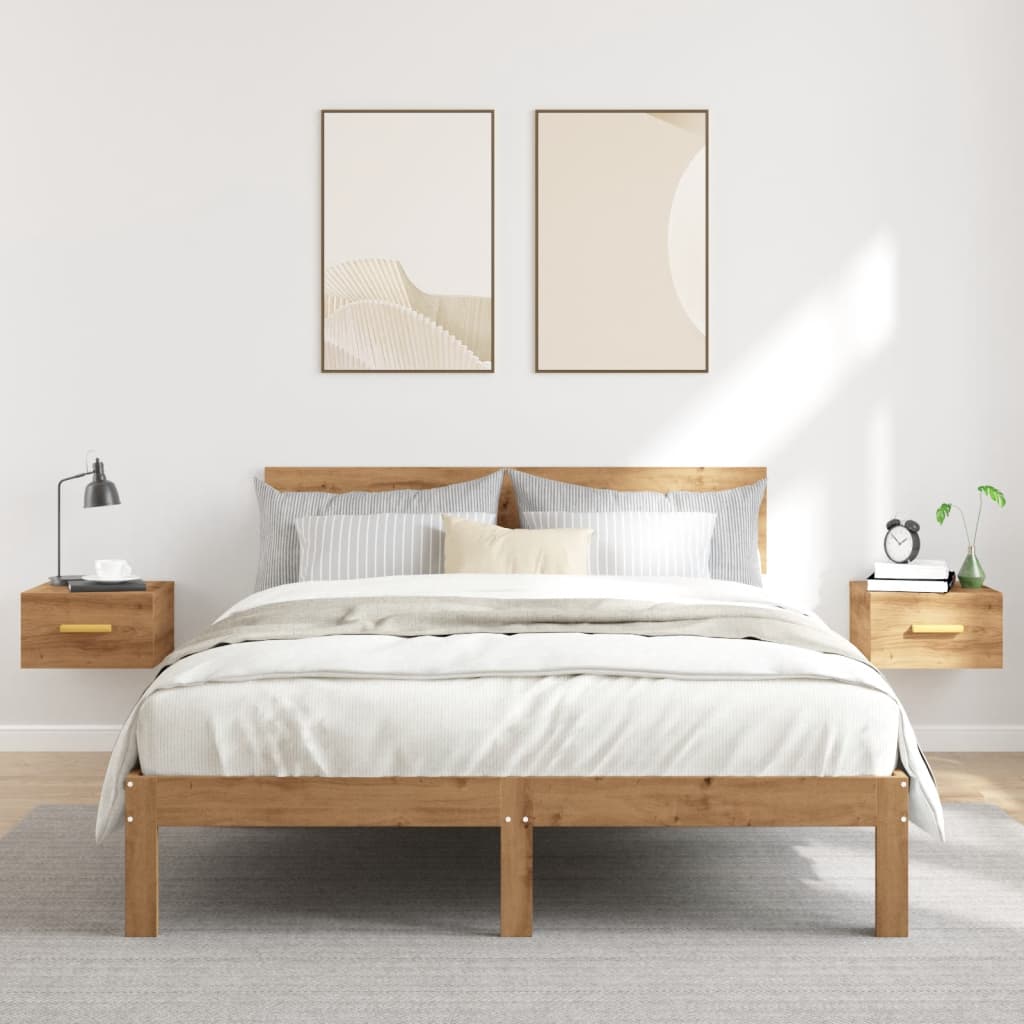 Zidni noćni ormarići 2 kom boja hrasta artisan 35 x 35 x 20 cm