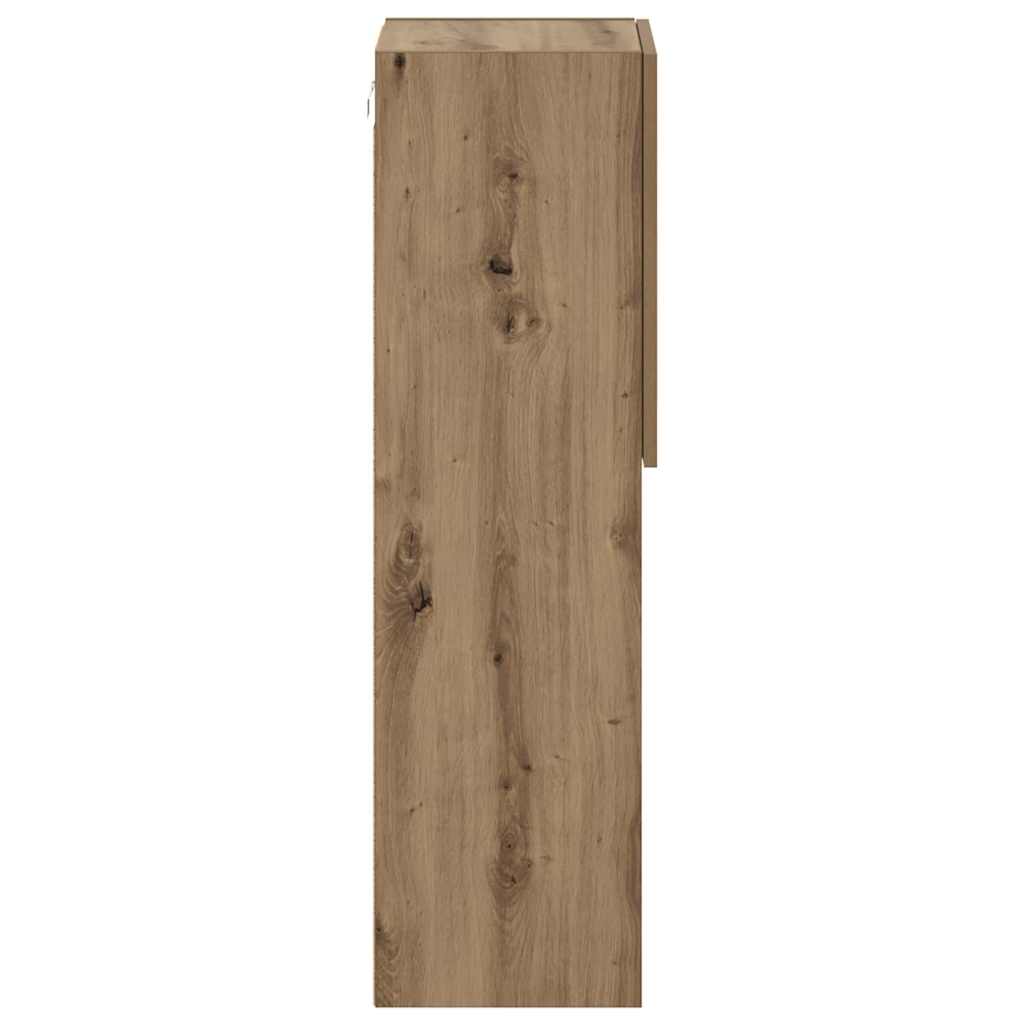 TV ormarići s LED svjetlima 2 kom boja hrasta 30,5x30x102 cm
