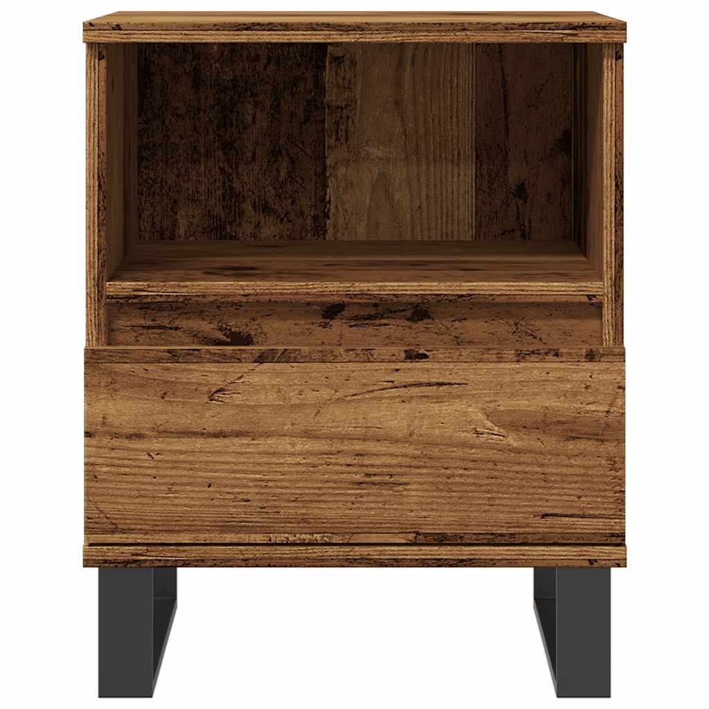 Noćni ormarići 2 kom Staro drvo 40x35x50 cm Konstruirano drvo