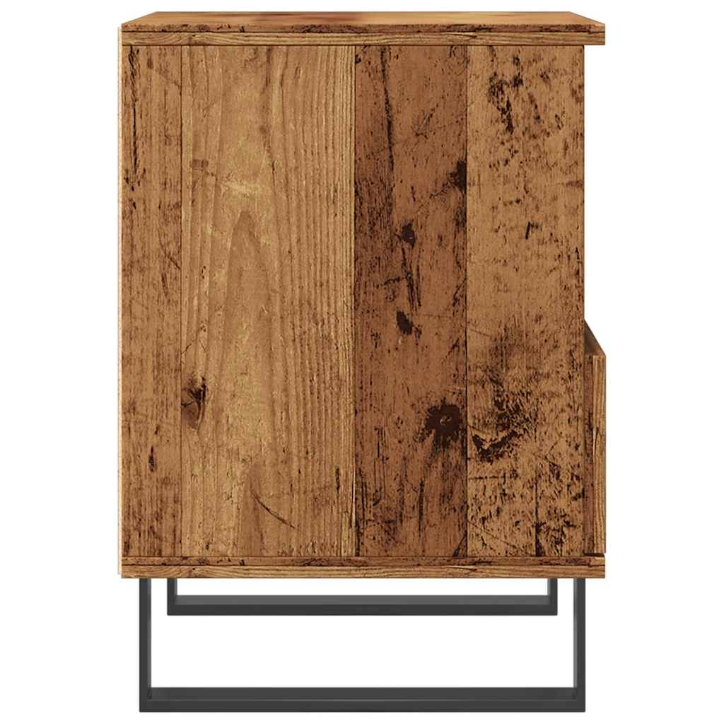 Noćni ormarići 2 kom Staro drvo 40x35x50 cm Konstruirano drvo