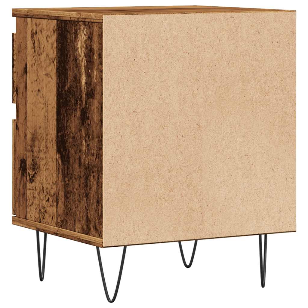 Noćni ormarići 2 kom Staro drvo 40x35x50 cm Konstruirano drvo