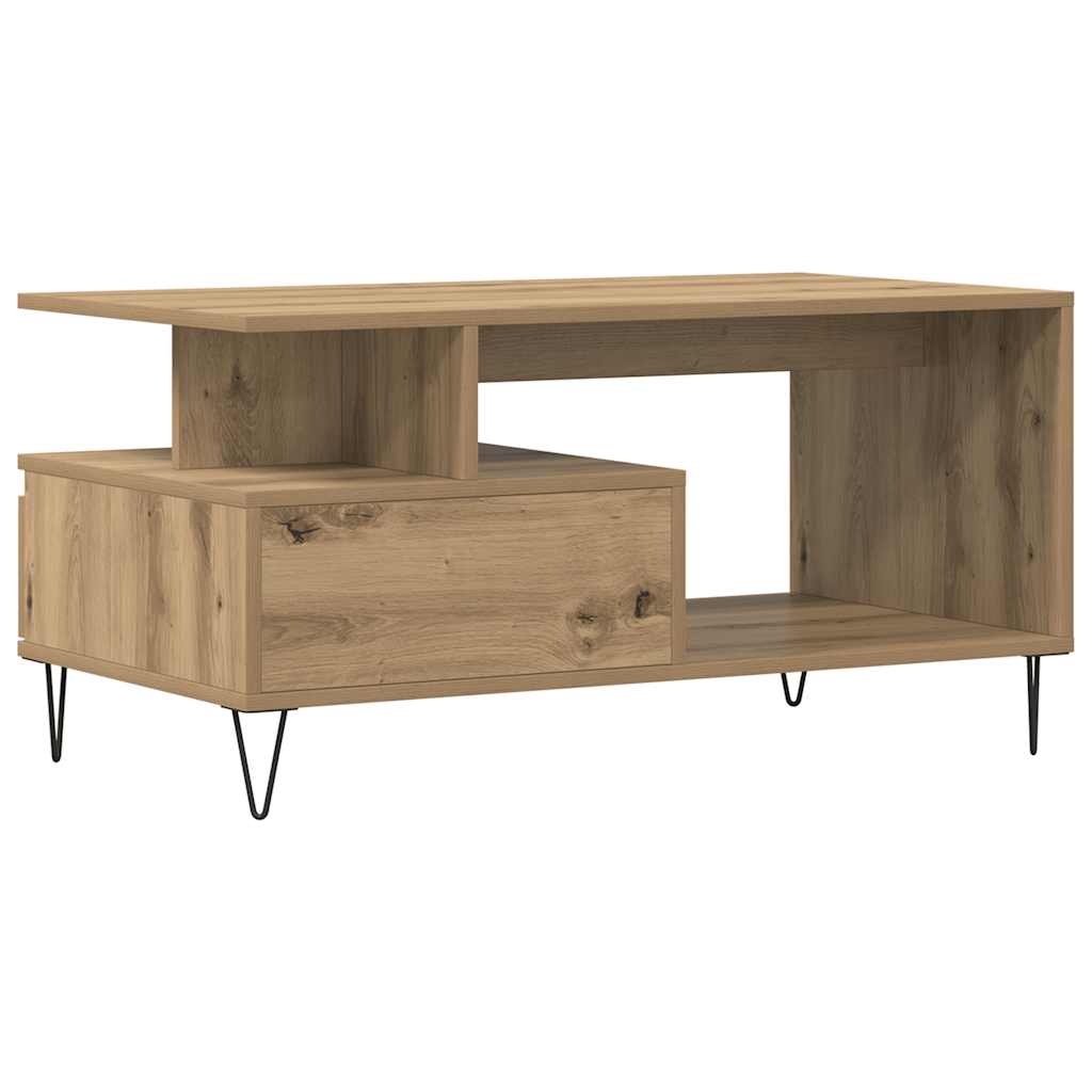 Stol za kavu Artisan hrast 90x49x45 cm izrađeno drvo
