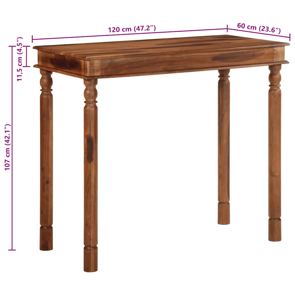 Barski stol 120x60x107 cm puno drvo bagrem