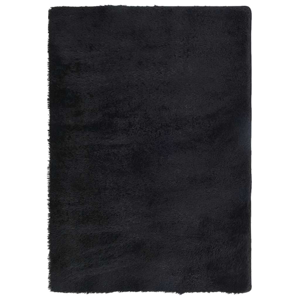 Čupavi tepih s visokim vlaknima NAVARRA crni 120x170 cm