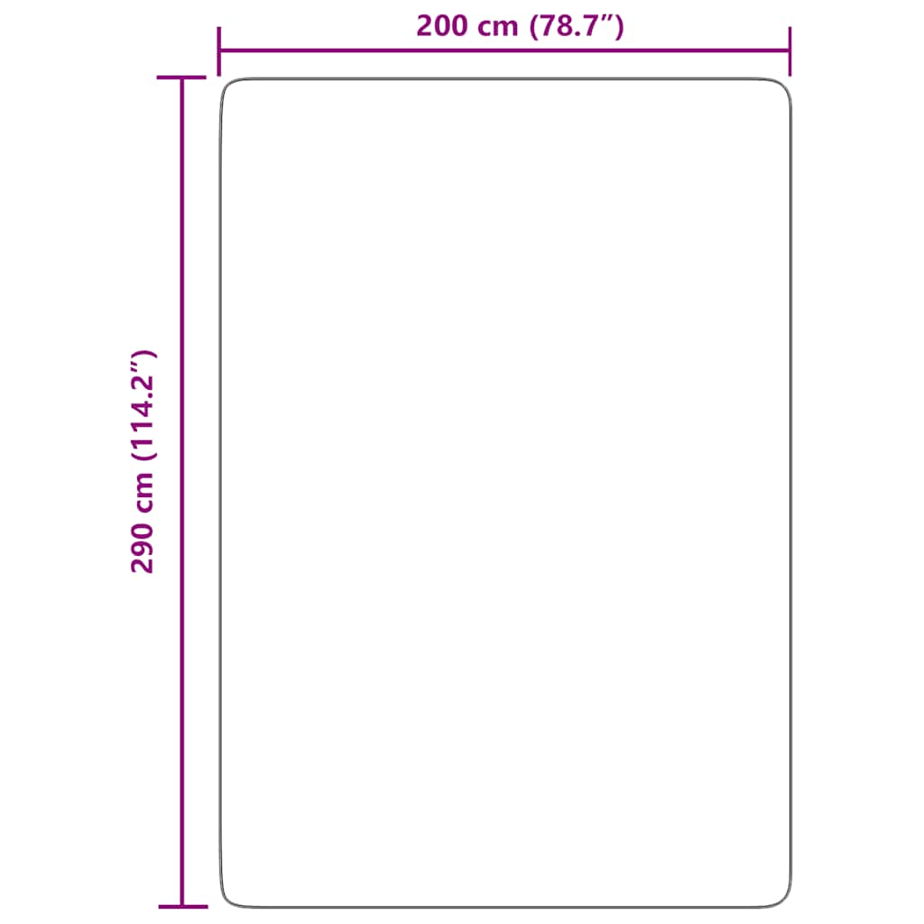 Čupavi tepih s visokim vlaknima NAVARRA crni 200x290 cm
