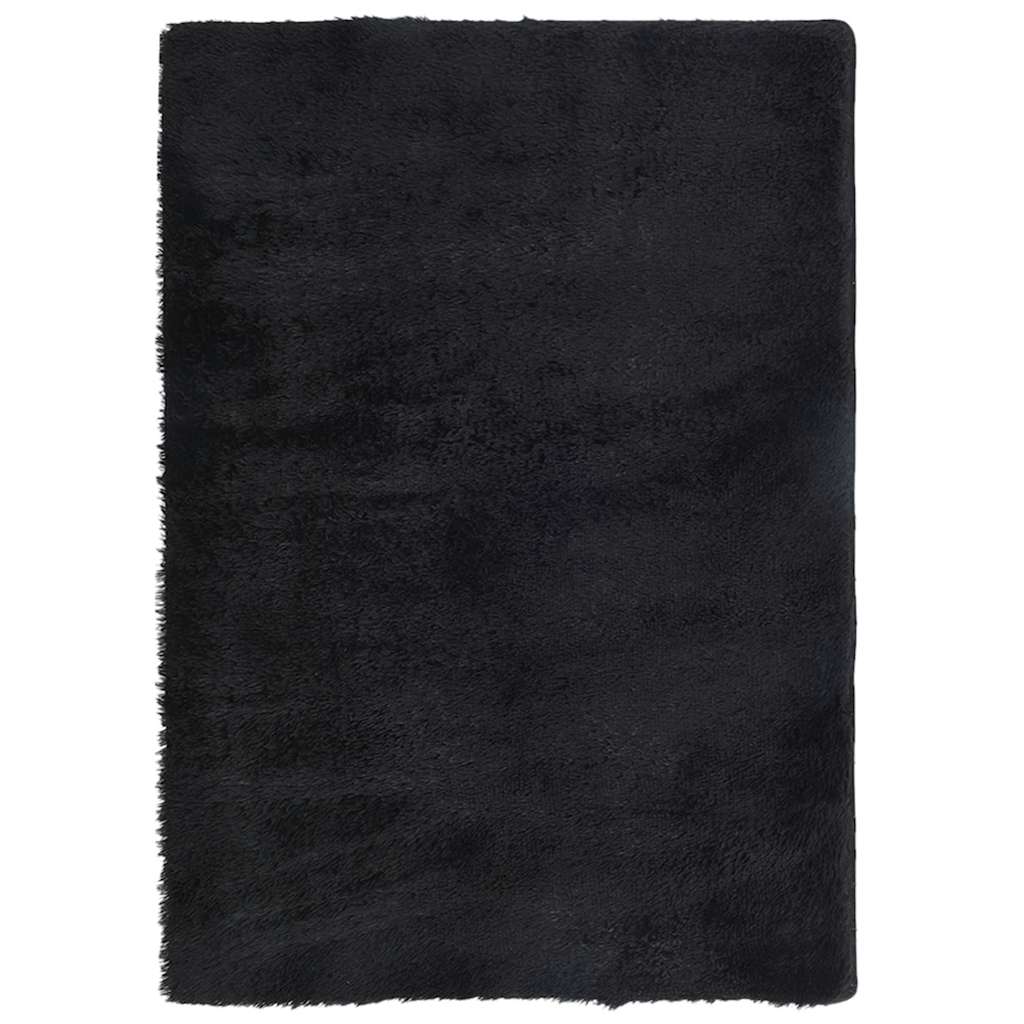 Čupavi tepih s visokim vlaknima NAVARRA crni 240x340 cm