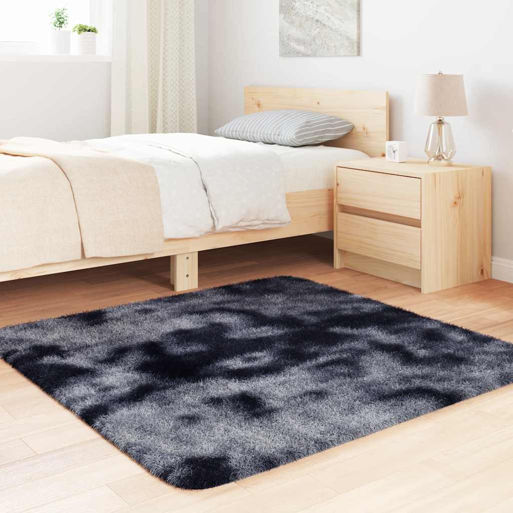 Čupavi tepih s visokim vlaknima NAVARRA tamnosiva 120x120 cm