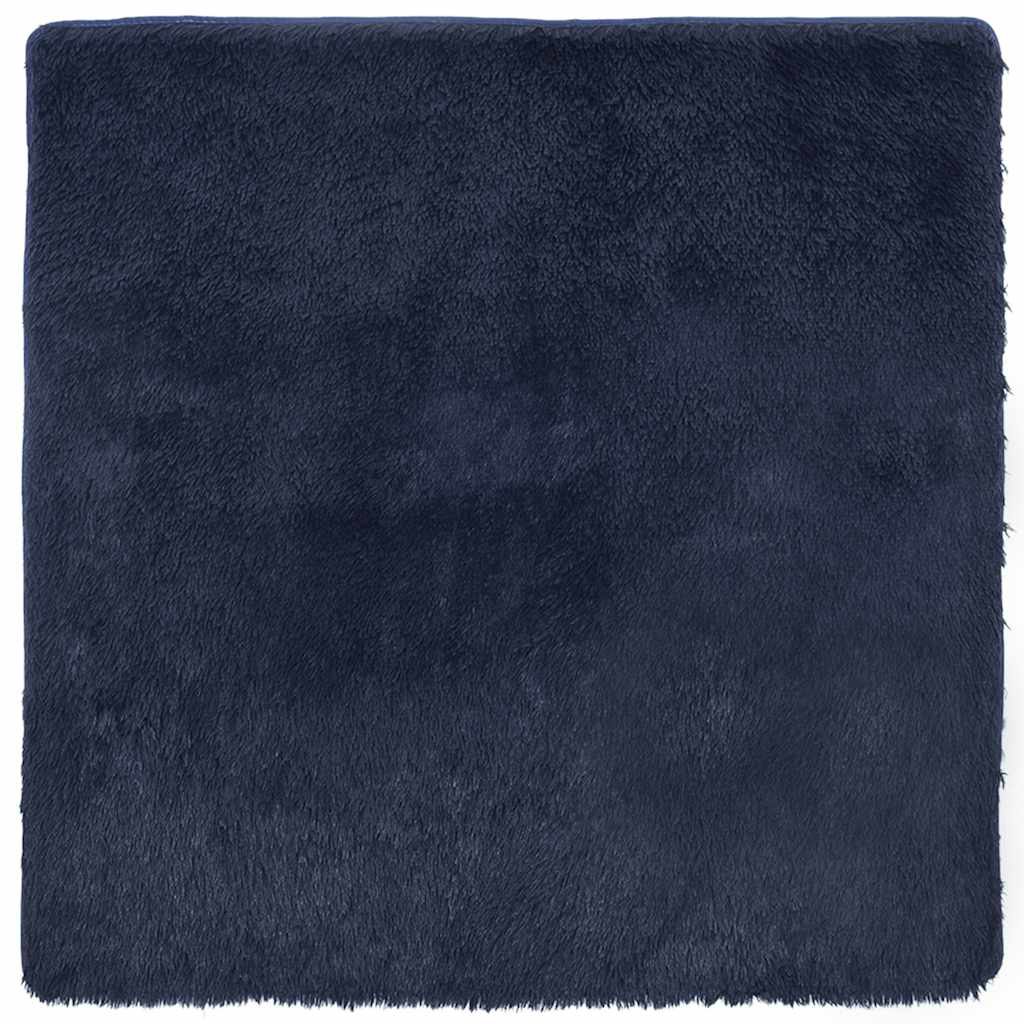 Čupavi tepih s visokim vlaknima NAVARRA tamnoplavi 120x120 cm