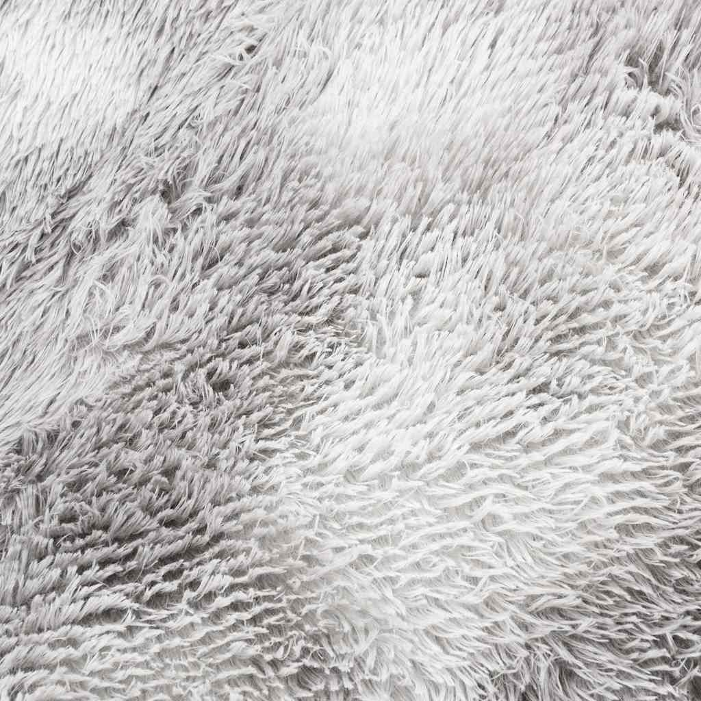 Čupavi tepih s visokim vlaknima NAVARRA srebrnosiva 160x160cm