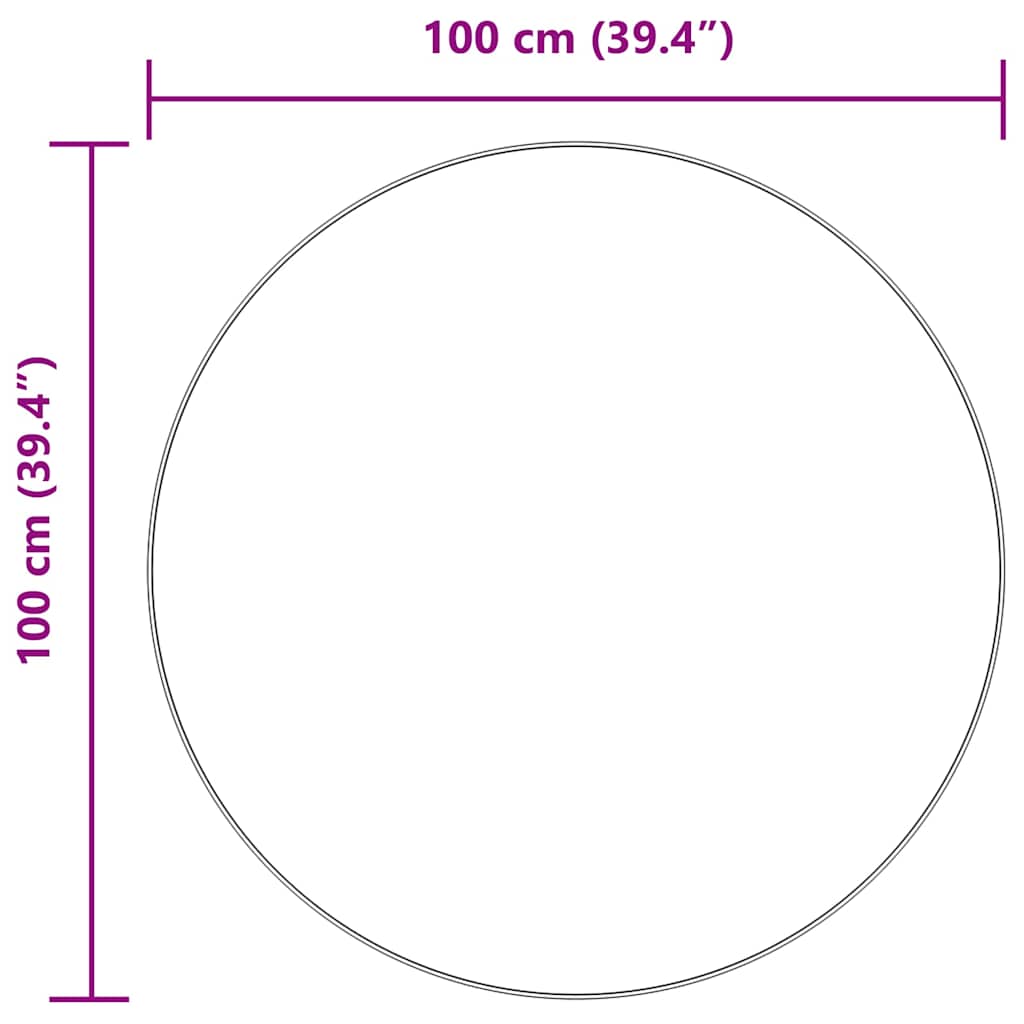 Čupavi tepih s visokim vlaknima NAVARRA 100x100 cm poliester