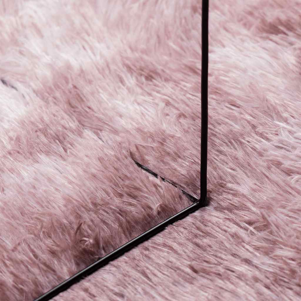 Čupavi tepih s visokim vlaknima NAVARRA 120x120 cm poliester