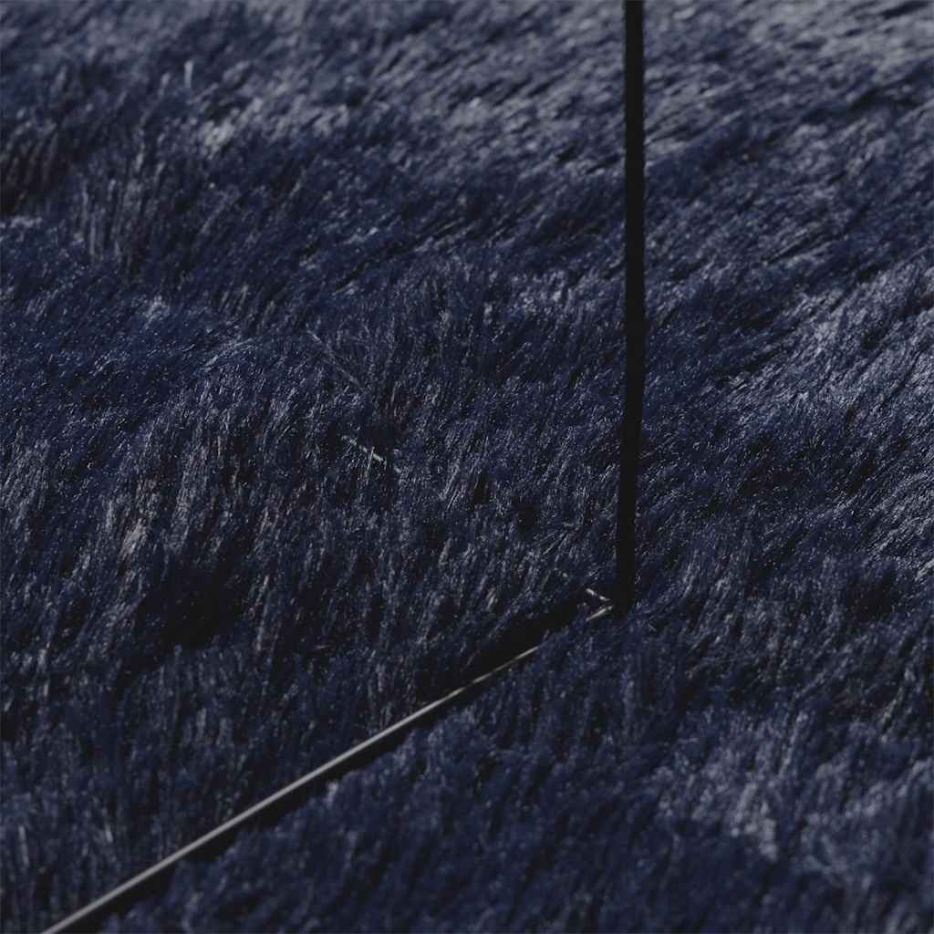 Čupavi tepih s visokim vlaknima NAVARRA tamnoplavi 160x160 cm
