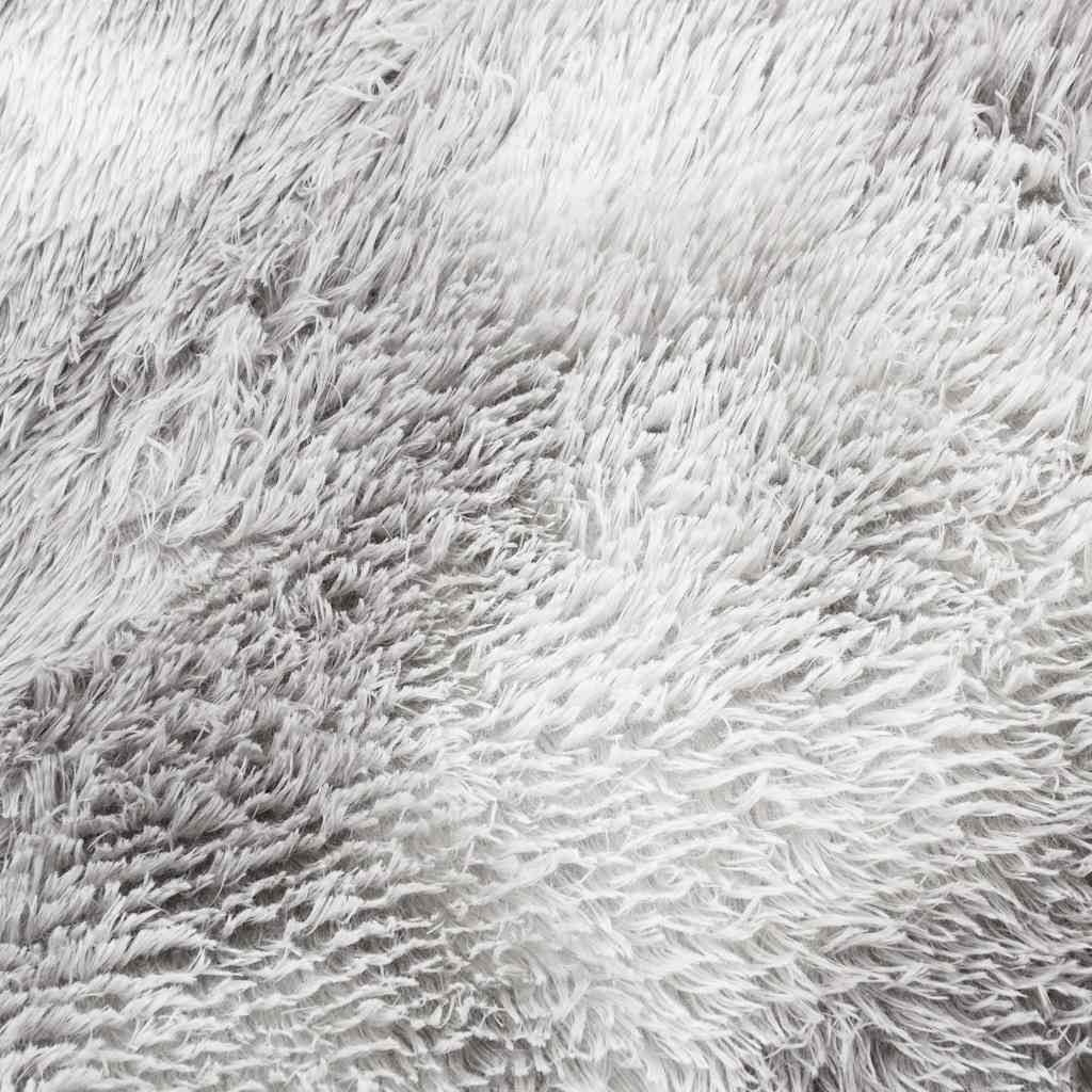 Čupavi tepih s visokim vlaknima NAVARRA srebrnosiva 200x200cm