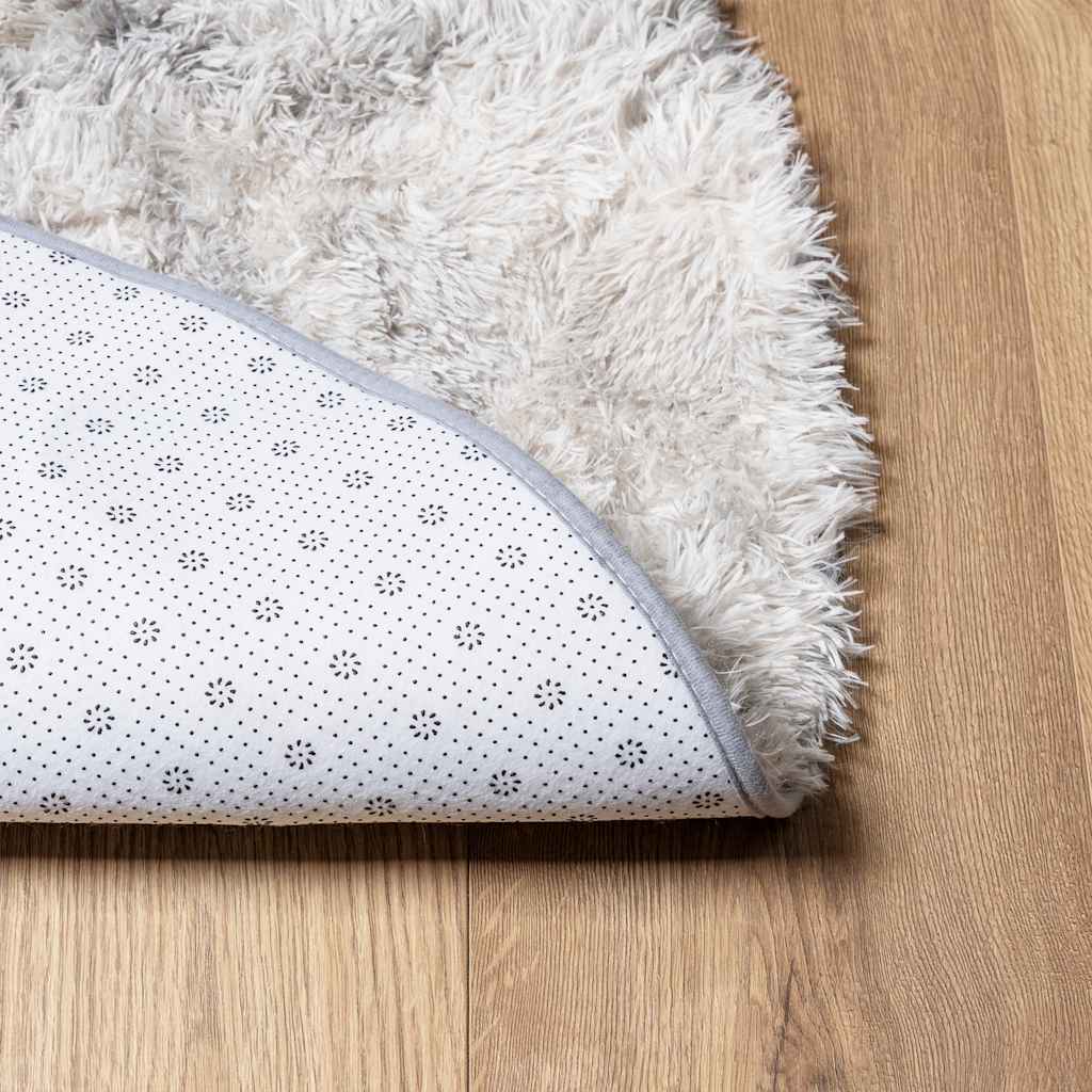 Čupavi tepih s visokim vlaknima NAVARRA srebrnosiva 300x200cm