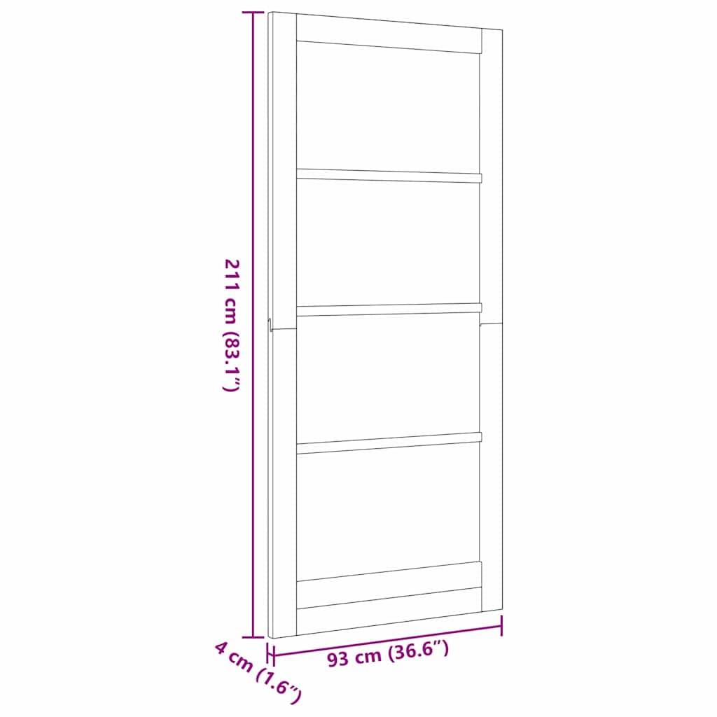 Unutarnja vrata ORKDAL Bijela primerana 93 x 211 cm