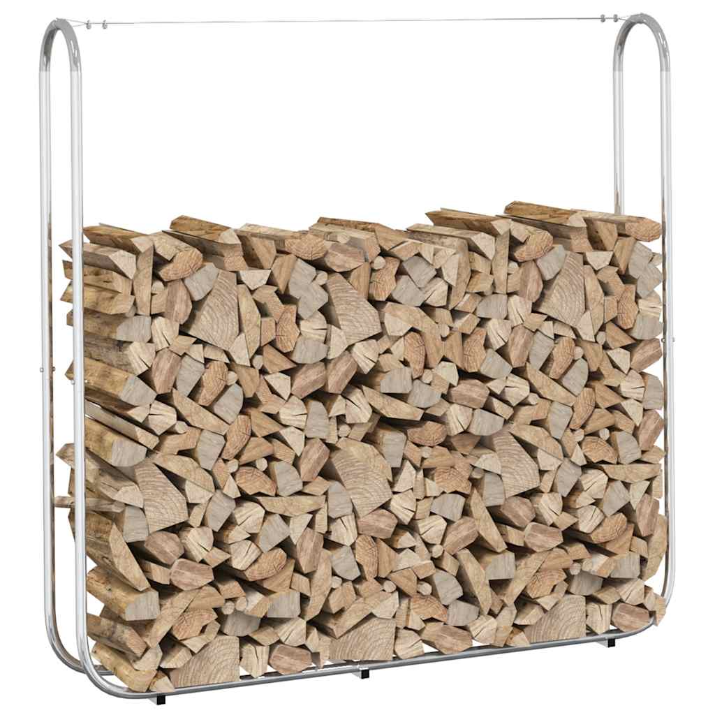 Stalak za drva za ogrjev 150x25x150 cm Pocinčani čelik