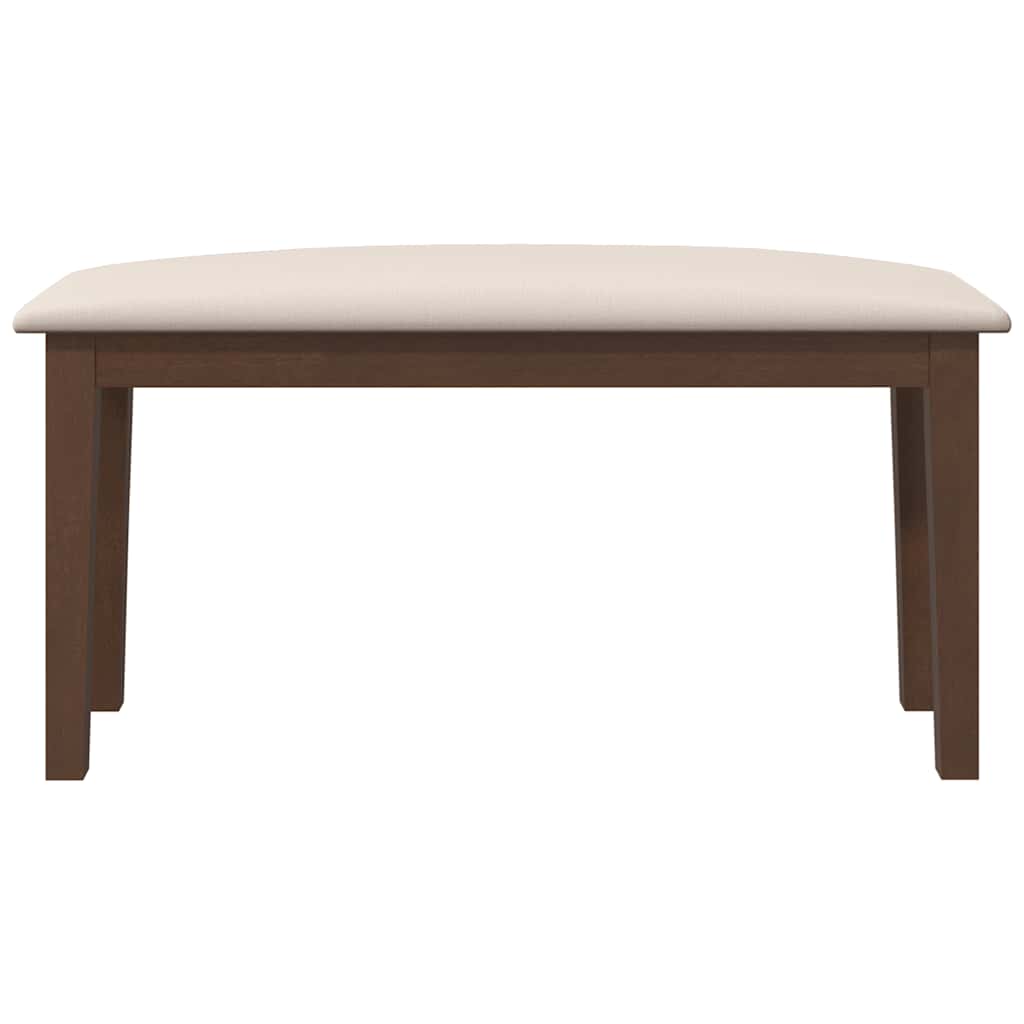 Klupa 90 cm smeđa puna drvena guma