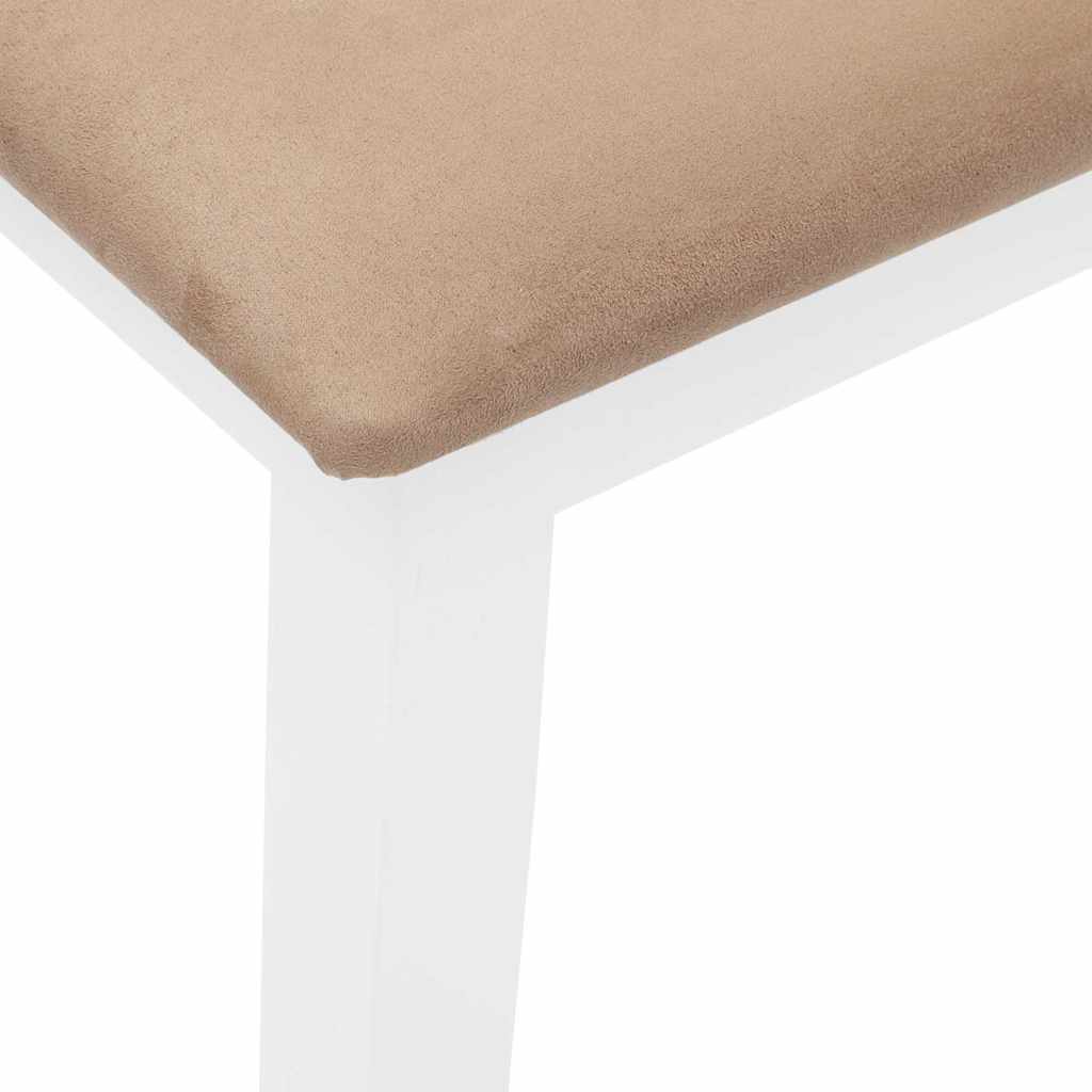 Klupa 90 cm bijela puna drvena guma