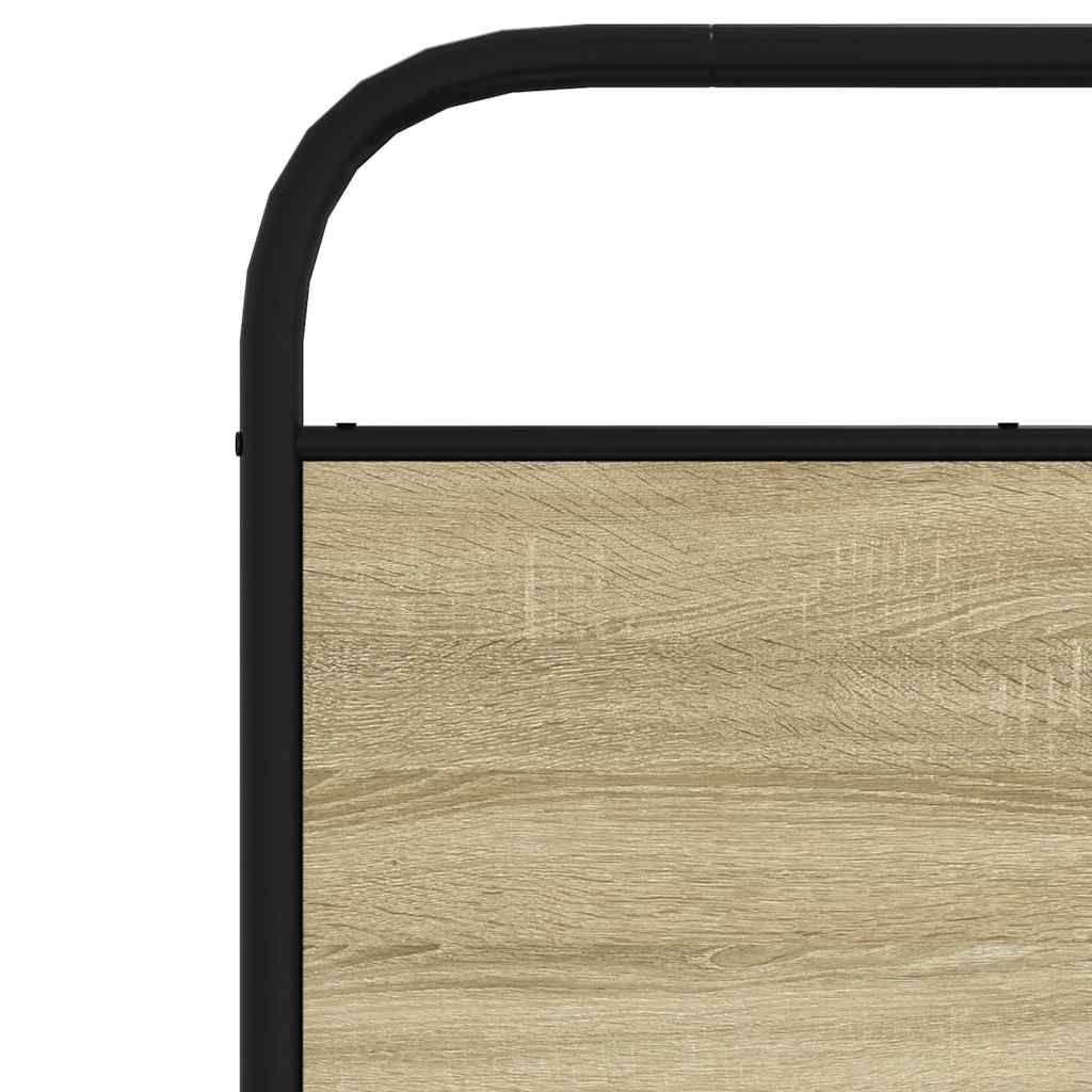 Zamjensko uzglavlje boja hrasta sonome 80 cm čelik i konstruirano drvo