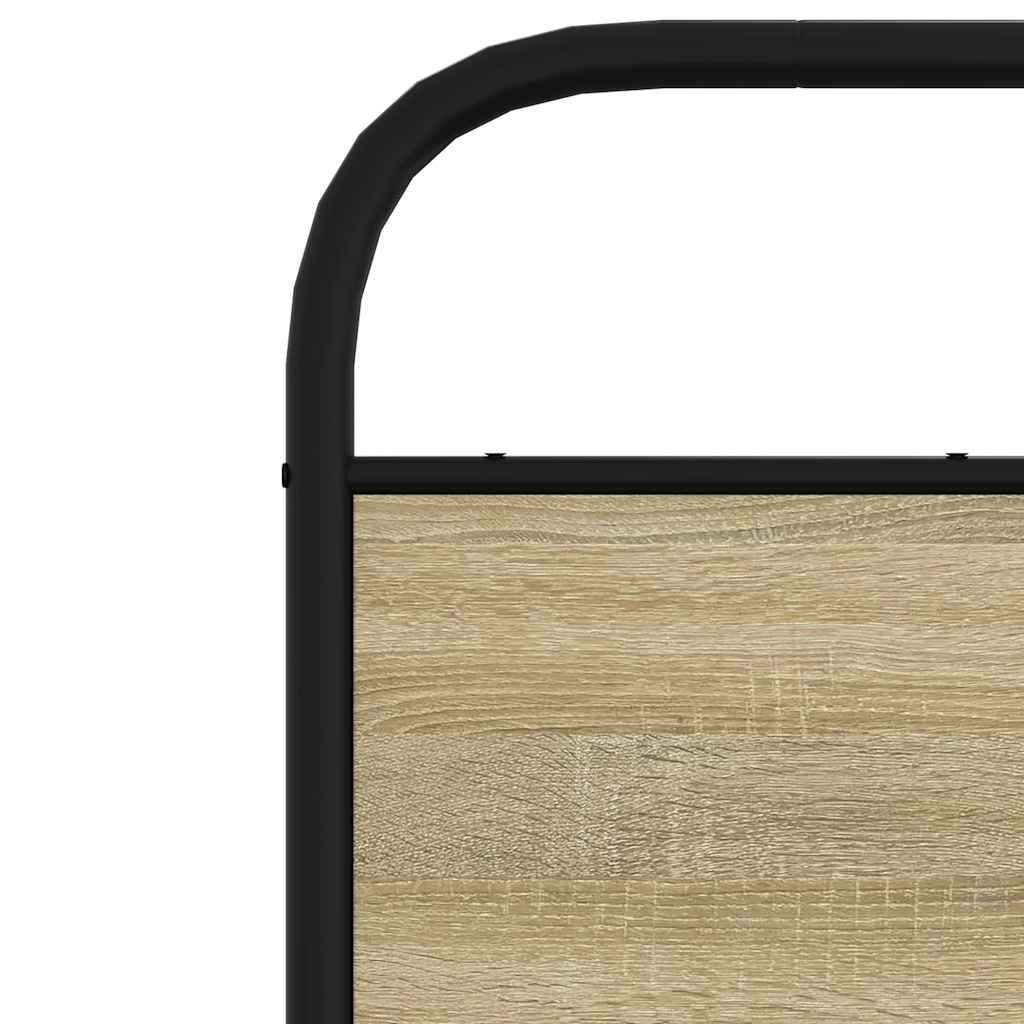 Zamjensko uzglavlje boja hrasta sonome 135 cm čelik i konstruirano drvo