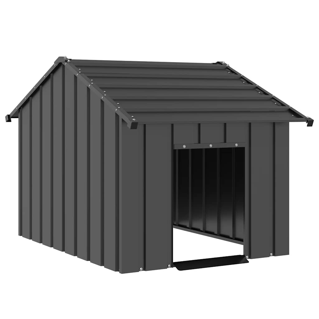 Kućica za pse s krovom 83x130x85 cm pocinčani čelik