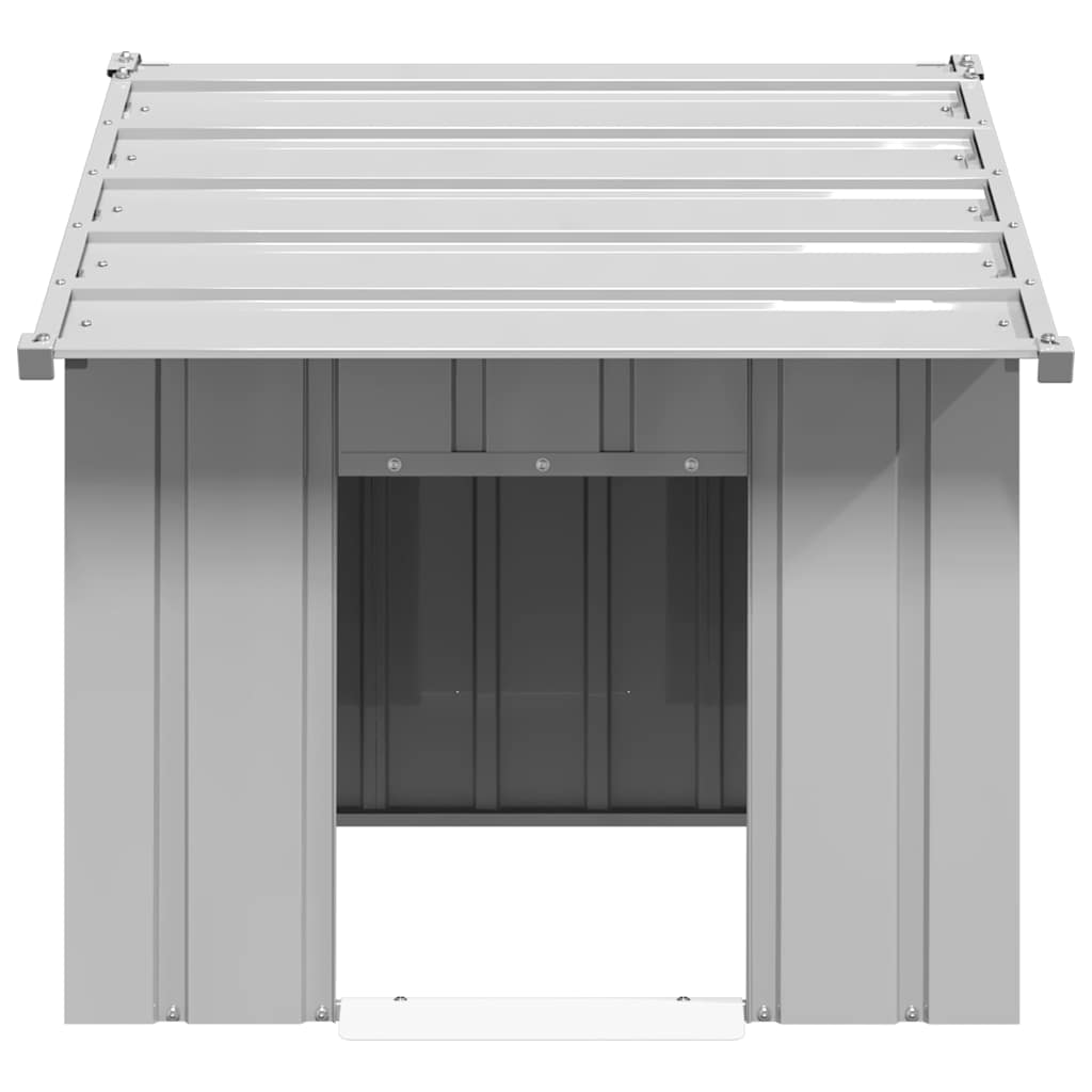Kućica za pse s krovom 83x130x85 cm pocinčani čelik