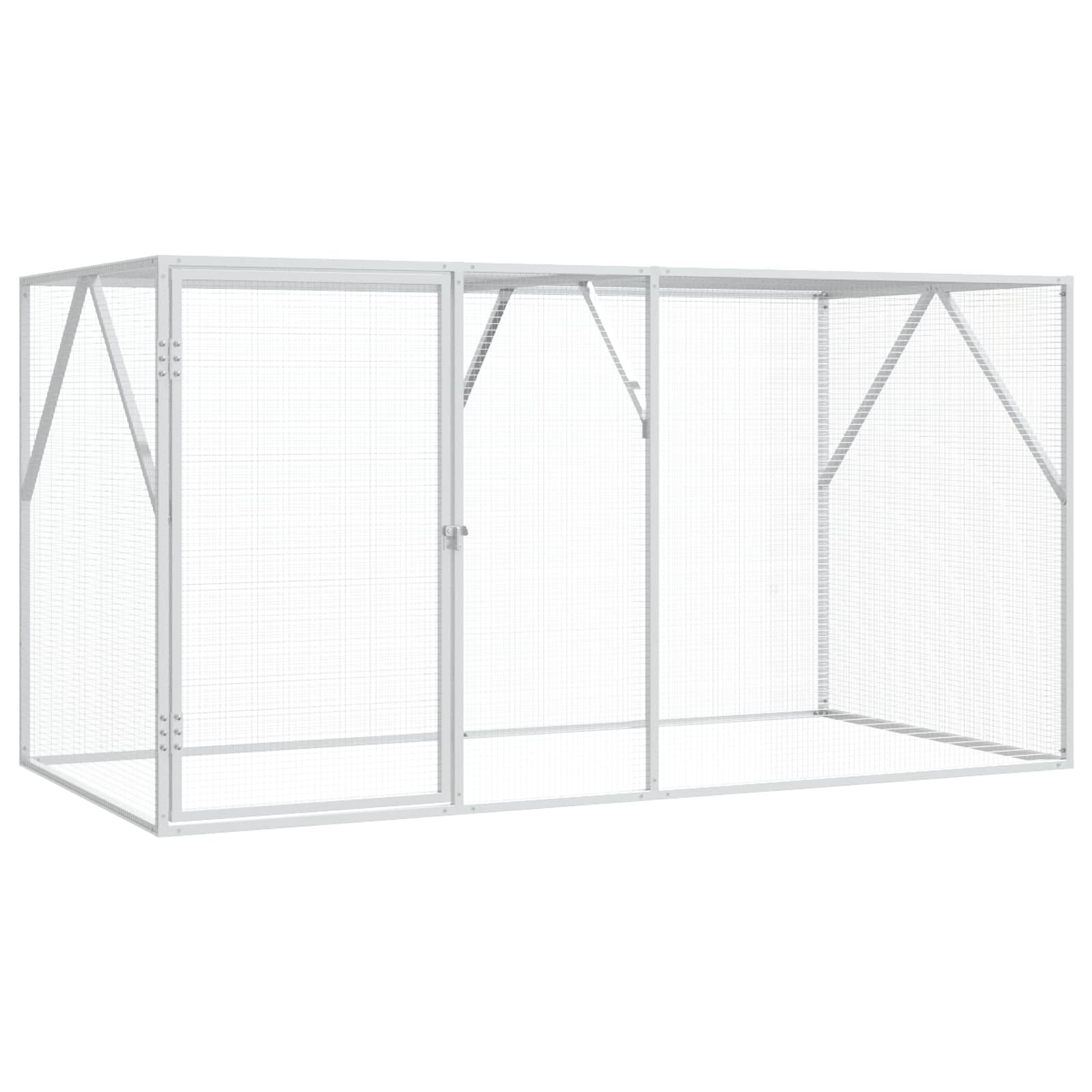 Kavez za ptice Antracit 208 x 102 x 108 cm Cinkani čelik