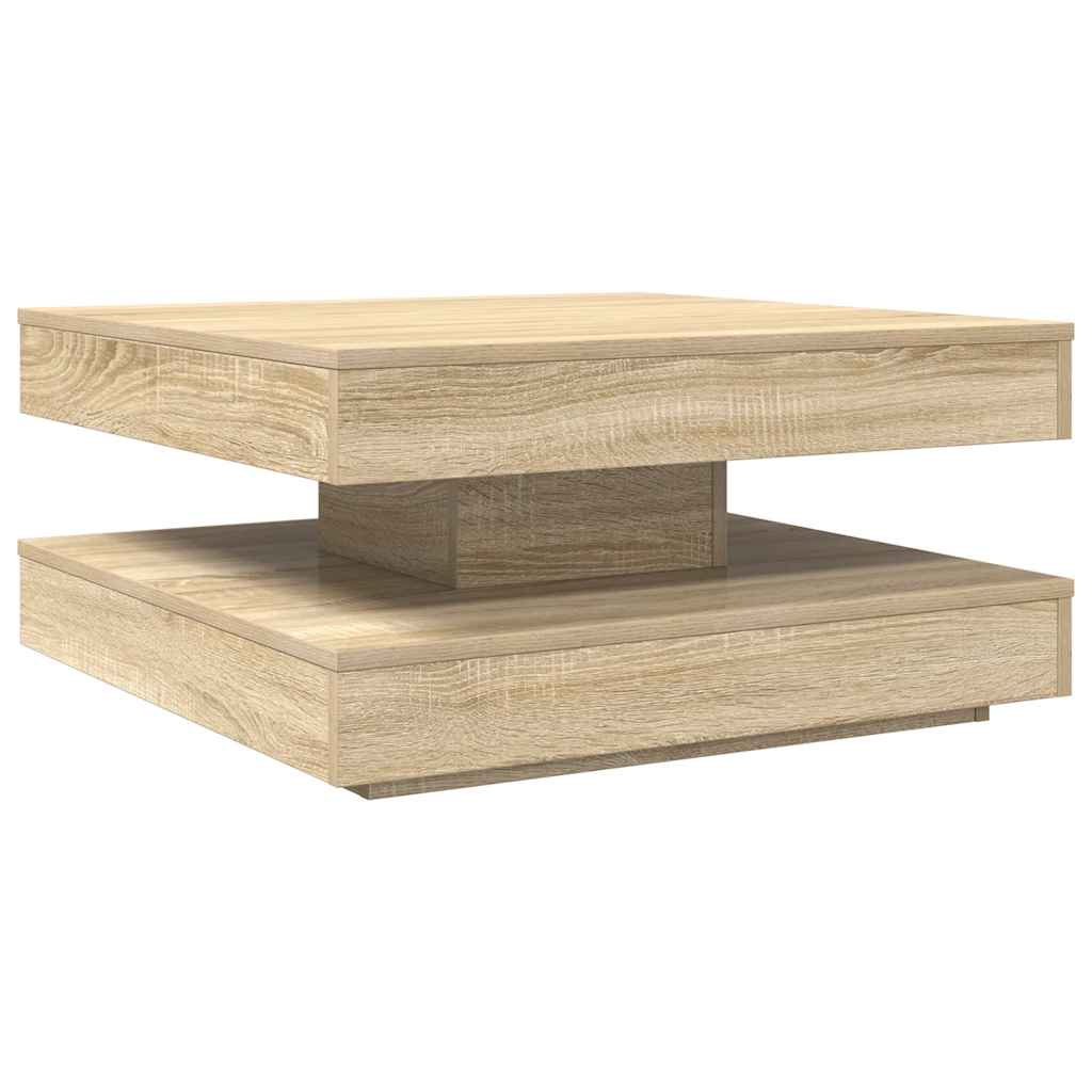 Klub stolić rotirajući za 360 stupnjeva, hrast Sonoma, 70x70x34,5 cm