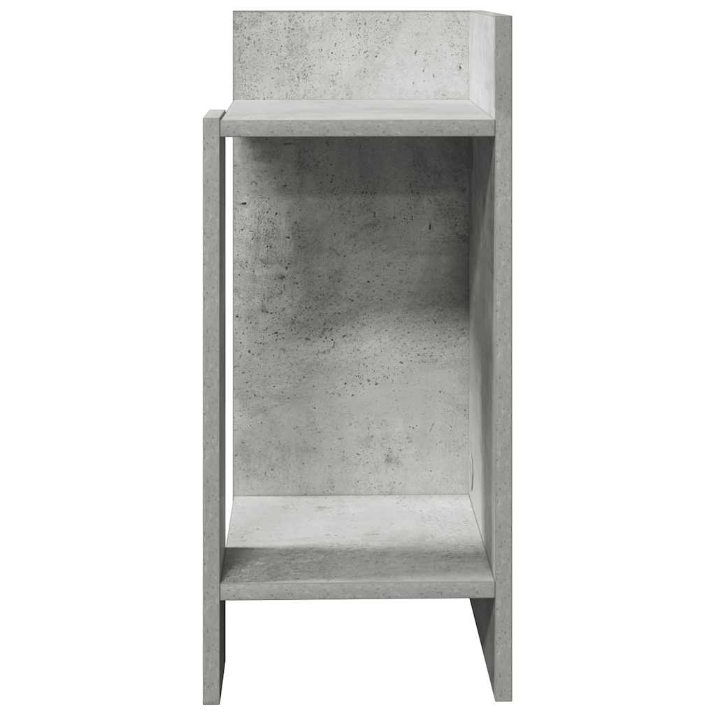 Pomoćni stolići 2 kom s policom siva boja betona 25,5x27x60 cm