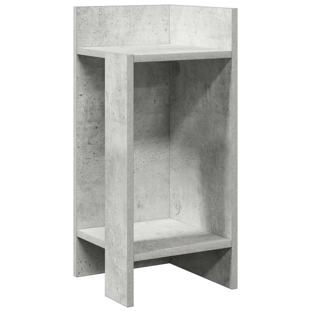Pomoćni stolići 2 kom s policom siva boja betona 25,5x27x60 cm
