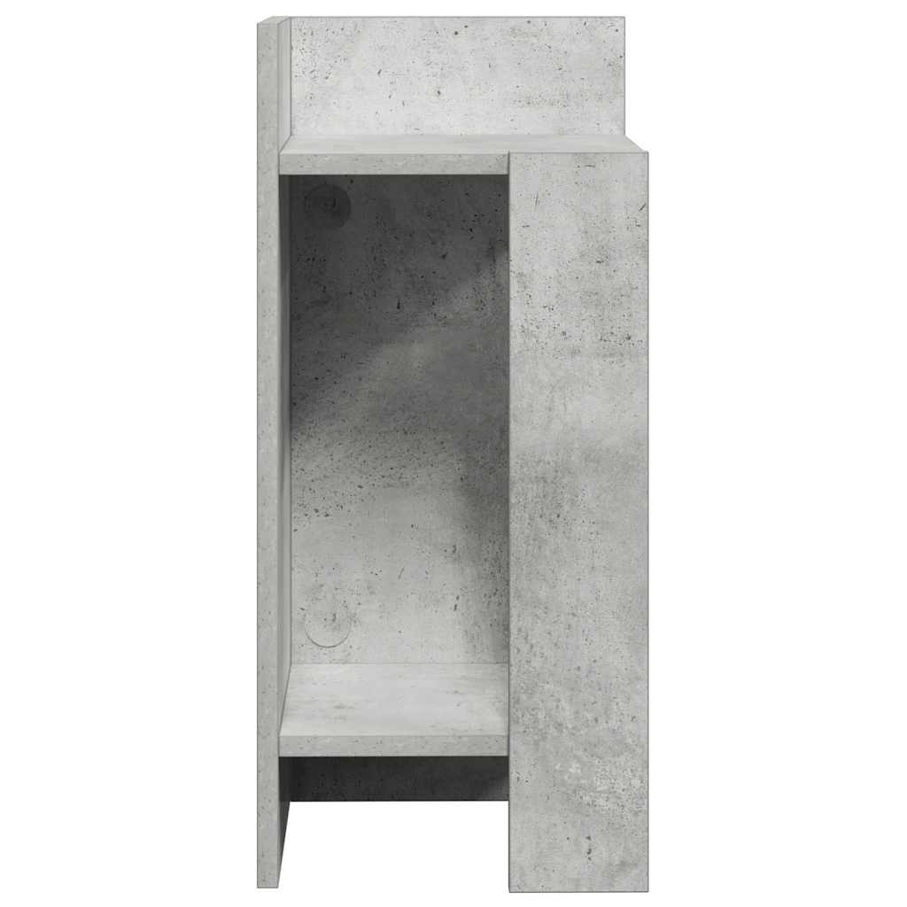 Pomoćni stolići 2 kom s policom siva boja betona 25,5x27x60 cm