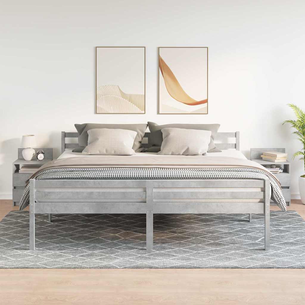 Noćni ormarići 2 kom s 2 ladice betonsko sive boje 40x33x60 cm