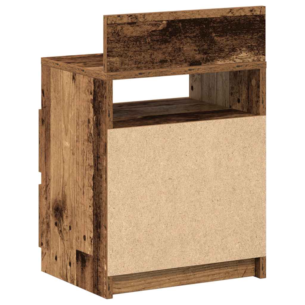 Noćni ormarići 2 kom s 2 ladice staro drvo 40x33x60 cm