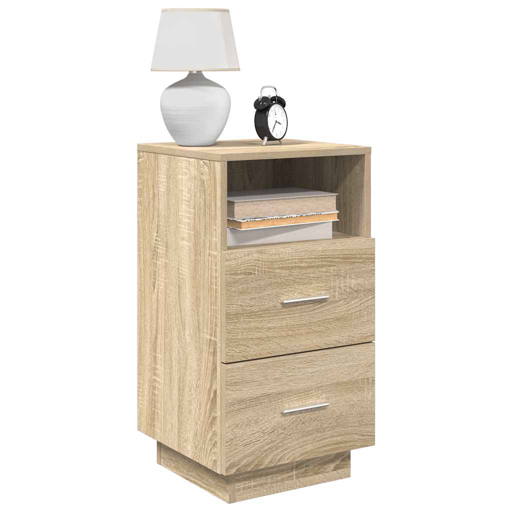 Noćni ormarići 2 kom s 2 ladice sonoma hrast 36x36x68 cm
