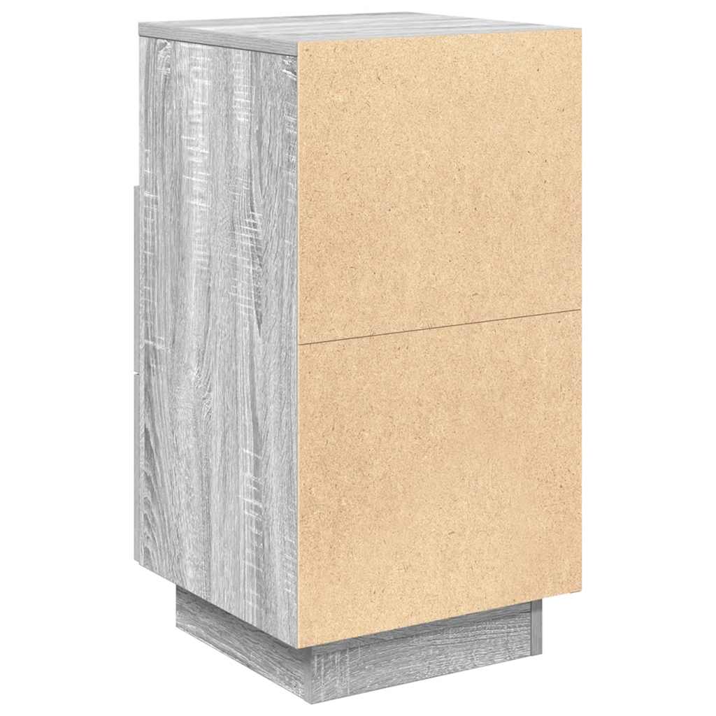 Noćni ormarići 2 kom s 2 ladice siva sonoma 36x36x68 cm