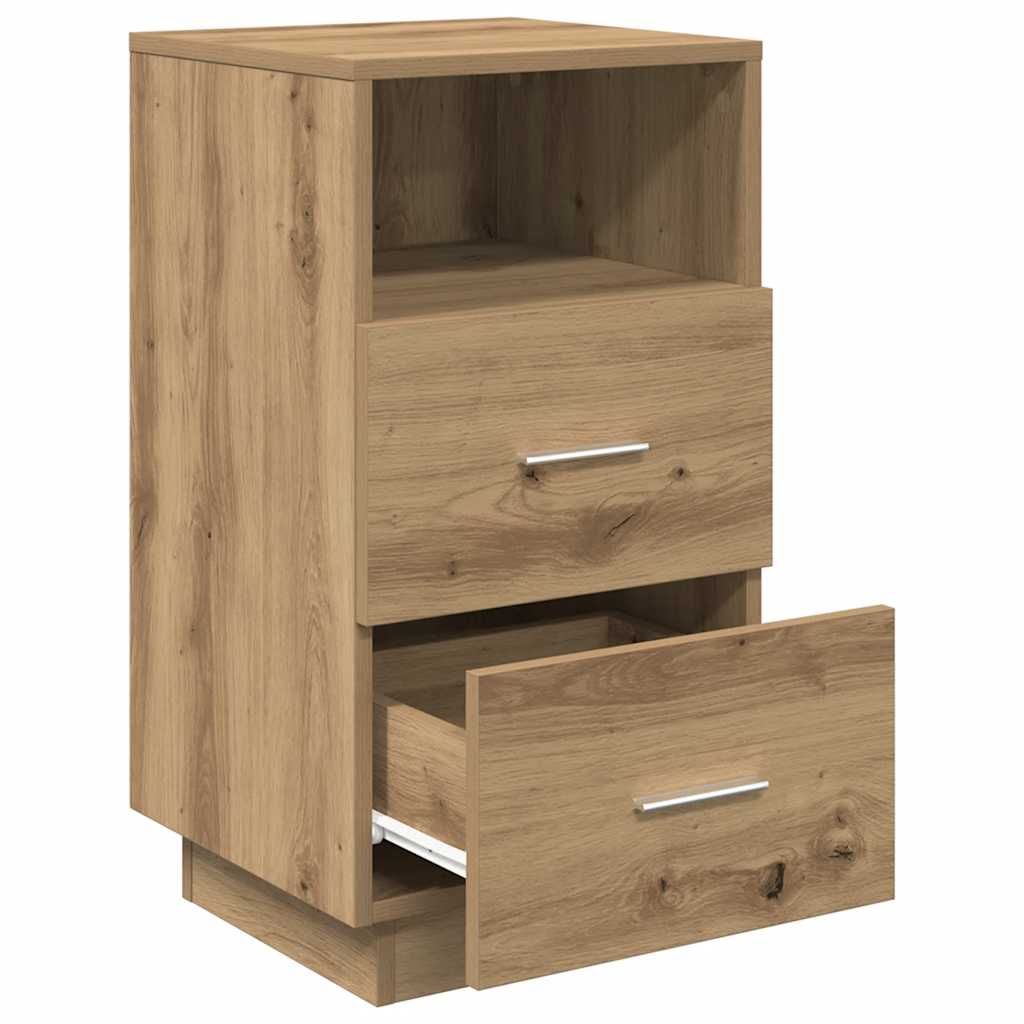 Noćni ormarići 2 kom s 2 ladice artisan hrast 36x36x68 cm