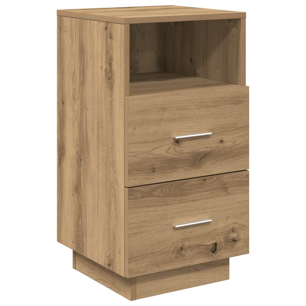 Noćni ormarići 2 kom s 2 ladice artisan hrast 36x36x68 cm