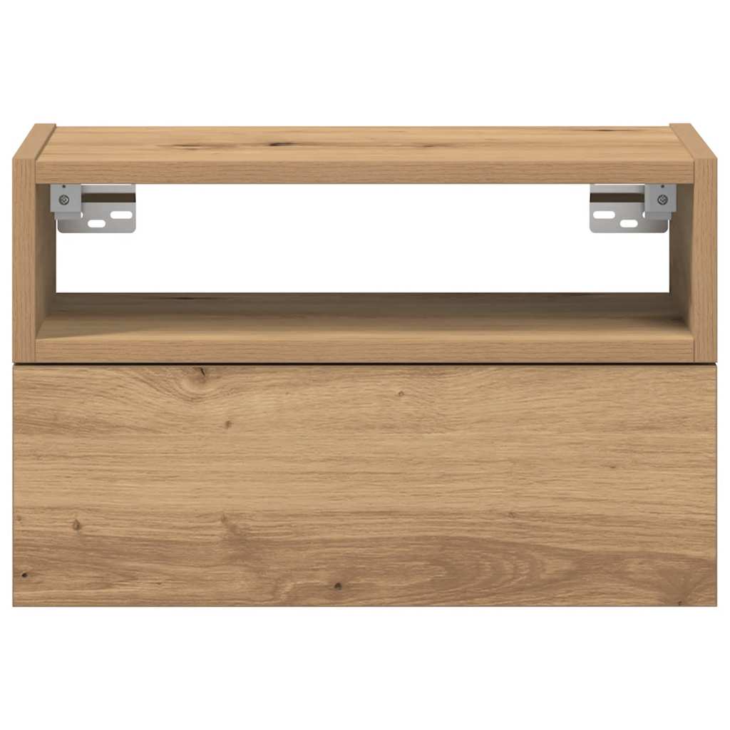 Zidni noćni ormarići 2 kom artisan hrast 45x26x28,5 cm