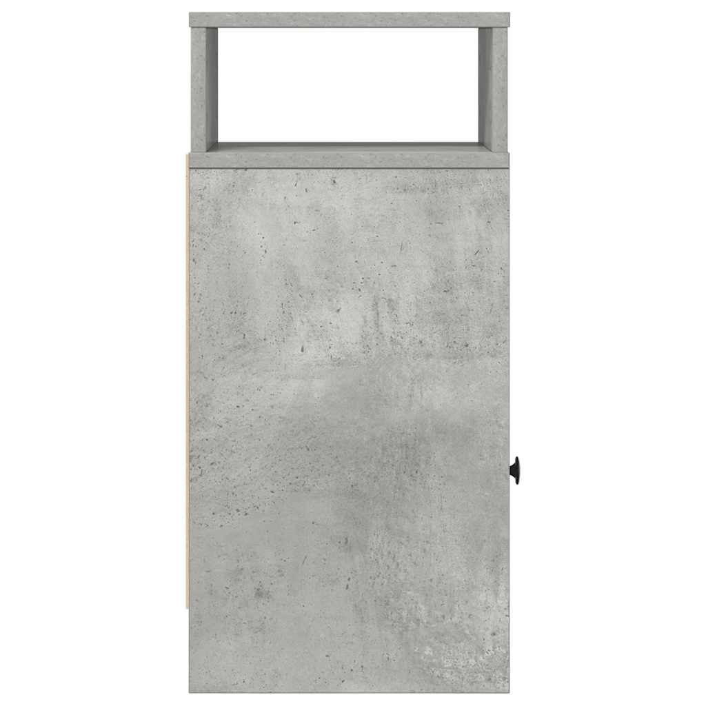 Noćni ormarić s ladicom beton siva 25x31x66 cm