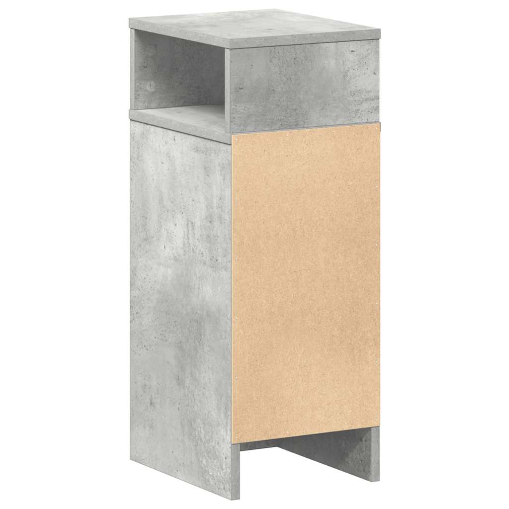 Noćni ormarići 2 kom s ladicom beton siva 25x31x66 cm
